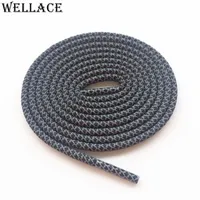 Wellace Round Rope 3M Laces Visible Reflective Runner Shoe Laces SAFTY Shoelaces Shoestrings 120cm for Boots Basketball Shoes278l