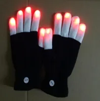 Iluminaci￳n Mittens Magic Black Guantes luminosos LED Gloves LED Rave Light Up Fingle Finger Finger Kids Toys Suministies3421369