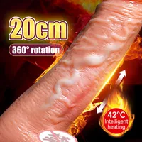 Massager Anal Telescopic Vibrator Realistic Big Dildo Female Masturbation Sug Cup Heat Penis Remote Control Dick For Women Sex Toys