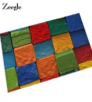 Zeegle arc-en-ciel motif de sol tapage en caoutchouc tapis de salle de bain tapis anti-aslip pour le salon tapis de chambre de cuisine 4367193