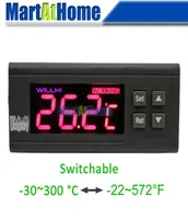 WH7016J Switchable 30300 C 22572 F Controlador de temperatura digital Termostato electrónico WarmerProbe 1224110220V5632503