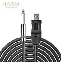 PC'ye Naomi Gitar USB Kayıt Kablosu Kurşun Adaptör Dönüştürücü Bağlantı Arayüzü 65mm6257318