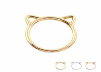 Goedkope mode -accessoires sieraden ringen mooie kat katten oorringen voor vrouwen bruiloft en feest geschenken maat 65 EFR0678248117