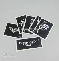 Stencil Paper 100 pcslot Tattoo Stencils For Body Art Painting Tattoo Pictures Waterproof Mix Designs 023934170