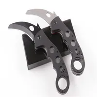 特別オファー0961 Karambit Claw Knife 440C 56HRC Stone Wash Blade Outdoor Survival Tactical Folding Knives320T