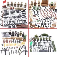 Armee Soldaten findet Militärwaffe Bausteine ​​Sowjetunion Armee Soldaten Figuren Waffen Kanonen Teile Ziegel Spielzeug LJ2009282623