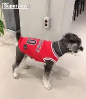 Moda köpeği yaz spor yelek pet kedi sweatshirt futbol basketbol forması kıyafetleri küçük orta köpekler için drop sbc02 t20094189838