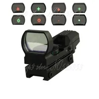 Tactical 1X22X33 Holographic 4 Reticle Reflex Red Green Dot Sight 20mm 11mm Rail for Airsoft Hunting Rifle Scope309m