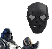 2016 Army Mesh Full Face Mask Skull Skeleton Airsoft Paintball BB 총 게임 보호 마스크 240O5558073