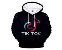 Tik Tok 3D Print Женщины -толстовки толстовок Harajuku Streetwear Hip Hop Пуловая куртка с капюшоном женский спортивный костюм Unisex Tops3450855
