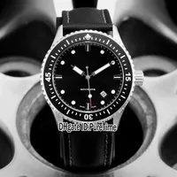 New Fifty Fathoms 50 Fathoms Bathyscaphe 5000-1110-B52A Steel Case Black Dial Automatic Mens Watch Nylon Leather Watches Puretime 166I