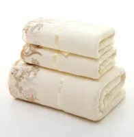 Towel 31 3pcsset Lace Border Embroidery Face Bath Set Microfiber Juegos De Toallas Super Absorbent Towels6813280