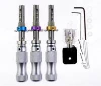 2022 HUK Tubular Lock Pick Tools 7 0mm 7 5mm 7 8mm Locksmith Supplies 7Pin Lock Transparent Plum flower Cylinder246U2821582