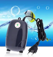 NEW 5W 220V Aquarium Air Pumps Ultra Silent High Outport High Conference Tank Oxygen Airpump Piscine Aquariums Accessories D7911638
