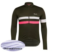 2021 Winter Thermal Fleece Cycling Clothing Men Rapha Team Cycling Jersey Long Sleeve Shirts Maillot Ciclismo Mtb Bicycle Tops S211688533