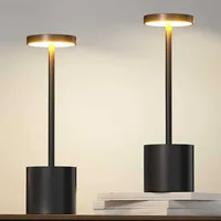 Masa lambaları dokunmatik çubuk lamba retro metal kablosuz masa lambası usb şarj edilebilir başucu lambası taşınabilir gece ışığı restoran/yatak odası için