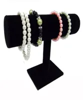 Recomendar White PU preto Velvet Bracelet Chain Watch Watch TBar Rack Jewelry Display Stand Stand Porps Caixa de armazenamento de caixa 5477524