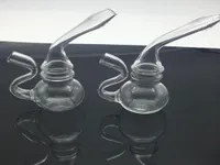 Unique Glass Blunt Bubbler Pipe King Toke Glass Bubbler Joint and Blunt Bubbler Bong Hookah Bongs Glass Pipe Water Pipes Mini Trav5043184