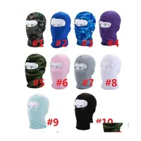 Cycling Caps Masks Sport Ski Mask Bicycle Motorcycle Barakra Hat Cs Windproof Dust Head Sets Camouflage Tactical K003 Drop Deliver Otf0F