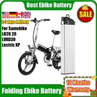 Batería de 48 voltios Ebike 48V 10.4AH 12.8AH 14AH Batería de bicicleta eléctrica incorporada para bicicleta eléctrica plegable de la ciudad SameBike LO26 20LVXD BATERÍA 350W 500W 750W 1000W