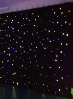 LED Light Star Curtain 15x15feet Star Colth Stage Drapes Bluewhite Farbe mit Beleuchtung Controller LED VISCH CORTAIN6283831