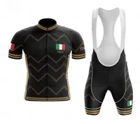 2022 New Italy Go Team Cycling Jersey Sets Hombres Summer Summer Short Cycling Clothing MTB Bike Traje ROPA Ciclismo Hombre4429354