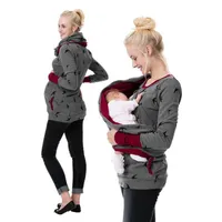 Zwangerschapskleding katoen verpleegkunde zwangere hoodie tee dames truishirt borstvoeding jumper tops borstvoeding shirt163a