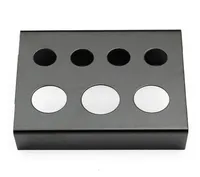 Whole7 Cap Holes Tattoo Ink Cup Holder Stand professionele roestvrijstalen pigmentbekers beugel Black Red Tattoos Tools2200051