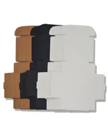 50st Black White Kraft Paper Folding Box Blank Cardboard Packaging Mini Handmade tvål DIY Craft Jewelry Gift 2204208319444