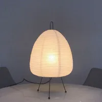 テーブルランプlanterna di carta di riso giapponese lampada da tavolo