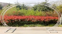Accesorios de boda arco de hierro de fondo decoraci￳n de pared de arco marco de arco redondo de flores redondas cereza florgate2912665