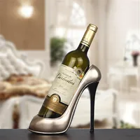Resin High Heel Shoe Shaped Wine Bottle Holder Stylish Wine Shelf Rack Wedding Party Gift Home Kitchen Bar Accessories Preferred269C