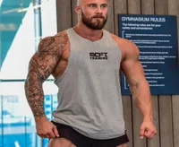 Muscleguys Cotton Gym Tank Tops Men Sleeveless Tanktops For Boys Bodybuilding Clothing Undershirt Fitness Stringer Vest8604899
