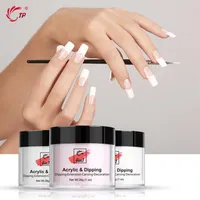 Dip powder French White Carving Extension 4in1 Natural dry Dipping powder Without Lamp Cure Glitter Manicure Pink Clear265T