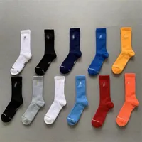 Mens Sock Embroidered socks Colorful towel bottom medium long sports basketball socks for men and women