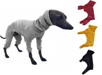 イタリアのグレイハウンド犬服ソフトな快適な犬アパレルジャンプスーツペットタートルネックパジャマ