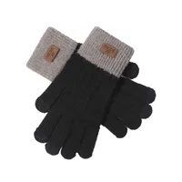 Feestbenodigdheden Alpaca gebreide touchscreenhandschoenen voor dames winter ski￫n warm buiten winddicht pluche pluche schattige koud proof handschoenen 2023
