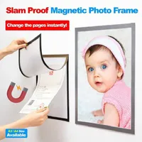 Rahmen PO Rahmen A4 A3 Magnetic Cader Bild Baby Slam Proof Kühlschrank Wanddekoration Porta Retrato Marco foto ramka na zdjecie#yl5