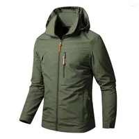 Men&#039;s Down 2022 Men&#39;s Hiking Jackets Outdoor Waterproof Breathable Hooded Camping Climbing Trekking Coat Sports Travel Clothes