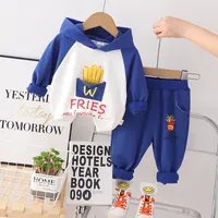 Çocuk Kız Kızlar Pamuk Giyim Setleri Moda Bebek Üst Pantolon 2 PCS/Setler İlkbahar Sonbahar Toddler Trailsits