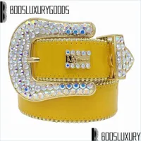 Belts L Designer Belt Bb Simon For Men Women Shiny Diamond Black Cintura Uomo Boosluxurygoods Drop Delivery Fashion Accessories Dhite