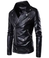 전체 Markyi Fashion Mens Faux Fur Coats Slim Fit Long Sleeve Motorcycle Leather Jacket EU Size 5XL 수입 Jackets4583258