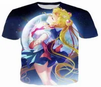 Anime Sailor Moon 3D roliga tshirts New Fashion Menwomen 3D Print karaktär Tshirts T Shirt Feminin Sexig Tshirt Tee Tops Clothes8052537