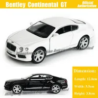 136 Scale Diecast Alloy Metal Car Model ForBentley Continental GT V8 Collection Model Pull Back Toys Car -Black White Red Blue248i