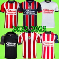 2022 2023 Chivas Soccer Jerseys Guadalajara Brizuela Shirt Pulido Uniorm 22 23 Liga MX Home Away Third White Red Men Kids Kit Women