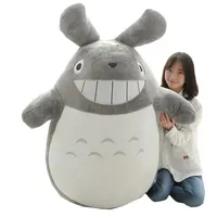 Dorimytrader Kawaii Japanese Anime Totoro Plush Toy Large Stuffed Soft Cartoon Totoro Kids Doll Cat Pillow for Children and Adults2267