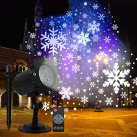 Snowflake Projector Lamp Hoge helderheid High-Definition groot-area projectie Outdoor Sfeer LED Decoratieve kerstlamp