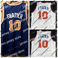 Koszulki do koszykówki koszulki do koszykówki niestandardowe retro Walt 10 Frazier Basketball Jersey College All Szyty biały niebieski rozmiar S-4xl Dowolne numerze nazwy najwyższej jakości