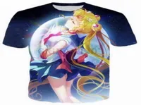 Anime Sailor Moon 3D Funny Tshirts Novos Menwomen 3D Caracteres impressos Tshirts Tir shirt Feminino Sexy Tshirt Tee Tops Clothes1903716