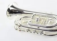Professional Mini Bach TR6500 BB Trumpette tascabile Strumento musicale placcato di alta qualit￠ con accessori casi 264U4003887